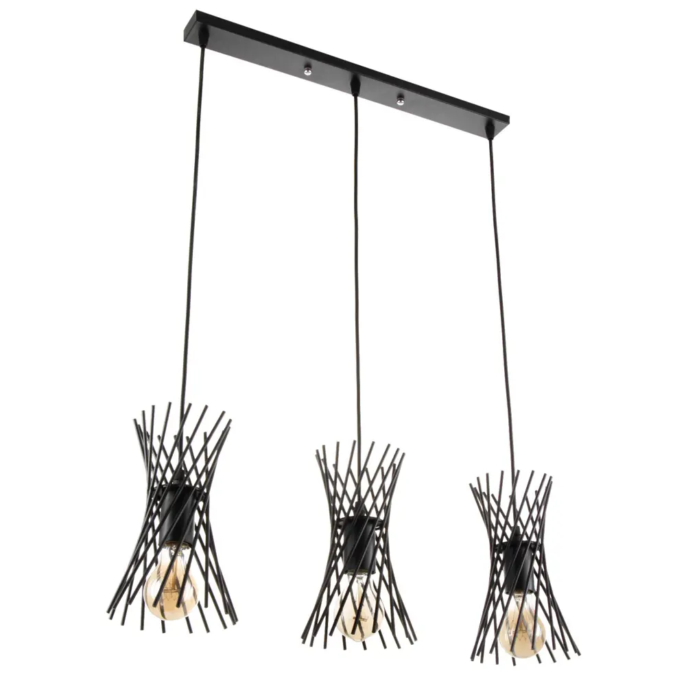 Фото 4 Светильник подвесной BAYERLUX 7557299 Сенча 3 лампы 6 м² цвет черный Фото 4 Светильник подвесной BAYERLUX 7557299 Сенча 3 лампы 6 м² цвет черный