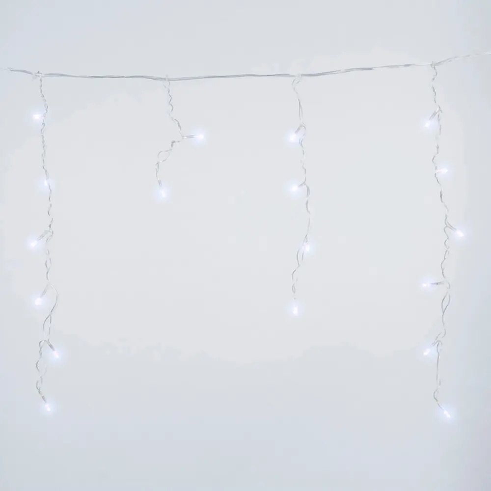 Фото 2 Электрогирлянда Uniel Бахрома 2 м 48 ламп белый цвет света 8 режимов работы