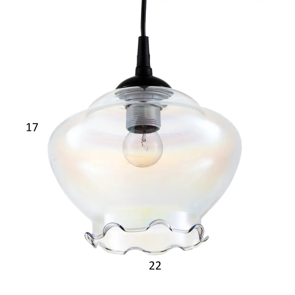 Фото 4 Светильник подвесной BAYERLUX Натали нап. Перламутровый 1 лампа 2 м² цвет черный Фото 4 Светильник подвесной BAYERLUX Натали нап. Перламутровый 1 лампа 2 м² цвет черный