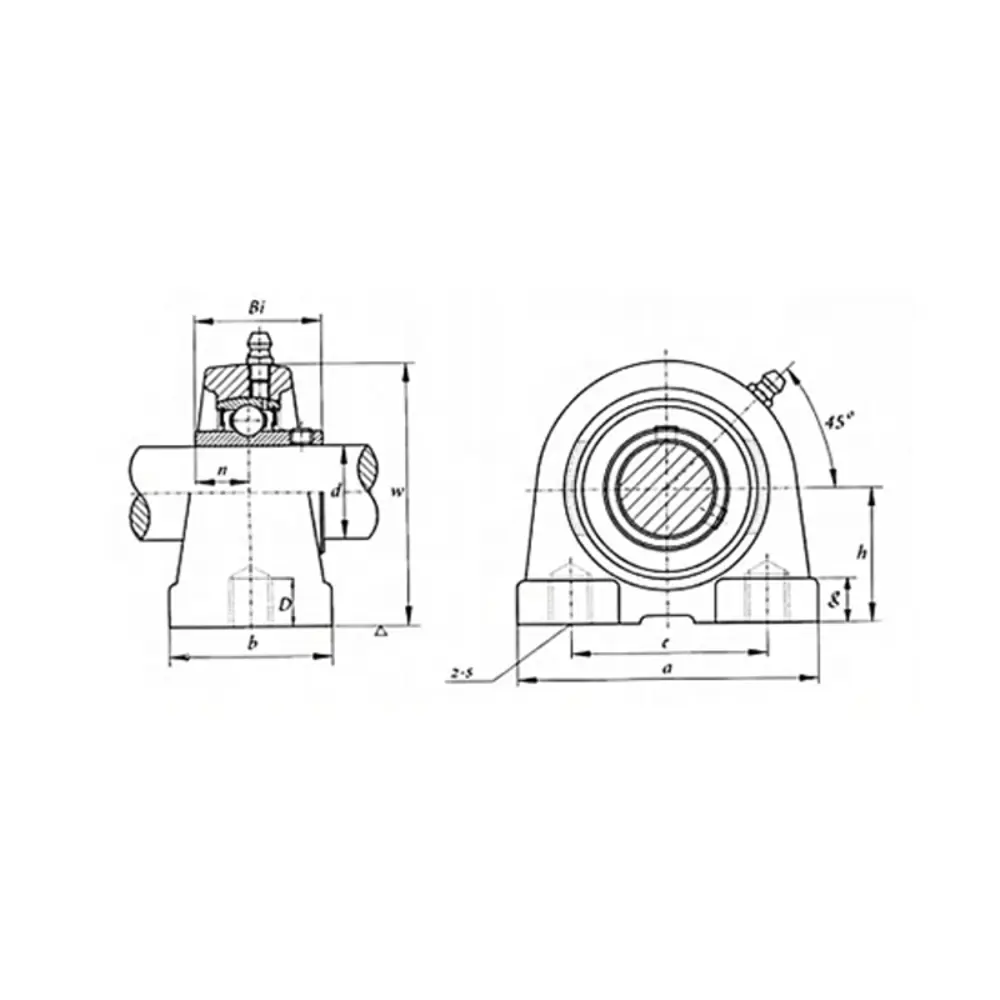 Фото 2 Подшипник FKD UCPA209FKD 50x124x109 см чугун цвет черный Фото 2 Подшипник FKD UCPA209FKD 50x124x109 см чугун цвет черный