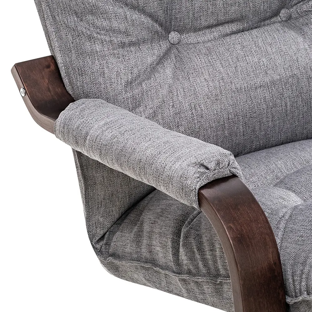 Фото 10 Кресло Leset Оливер 68.5x110x80 см рогожка цвет светло-серый/коричневый Фото 10 Кресло Leset Оливер 68.5x110x80 см рогожка цвет светло-серый/коричневый