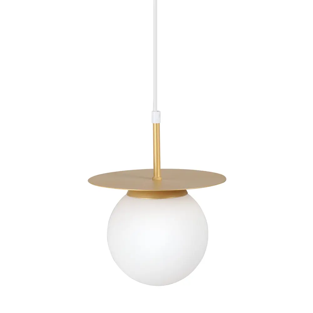 Фото 4 Светильник подвесной VITALUCE V2988-8/1S 1 лампа 3 м² цвет золото Фото 4 Светильник подвесной VITALUCE V2988-8/1S 1 лампа 3 м² цвет золото