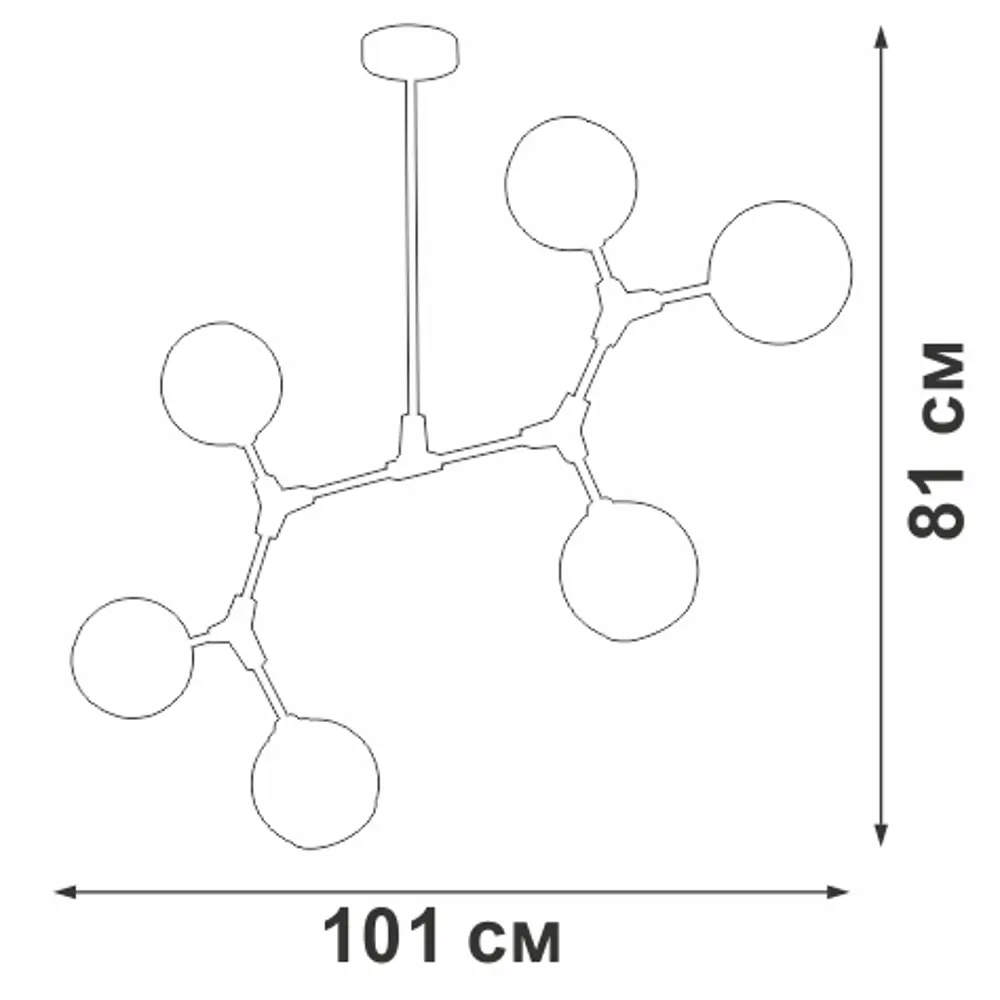 Фото 2 Люстра на штанге VITALUCE V48230 6 ламп 12 м² цвет черный Фото 2 Люстра на штанге VITALUCE V48230 6 ламп 12 м² цвет черный