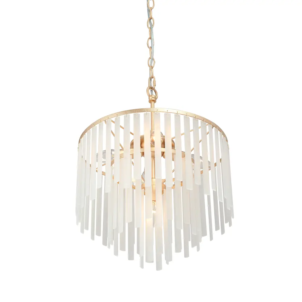 Фото 3 Люстра подвесная хрустальная Vitaluce V5819-8/5 5 ламп 15 м² цвет золото Фото 3 Люстра подвесная хрустальная Vitaluce V5819-8/5 5 ламп 15 м² цвет золото