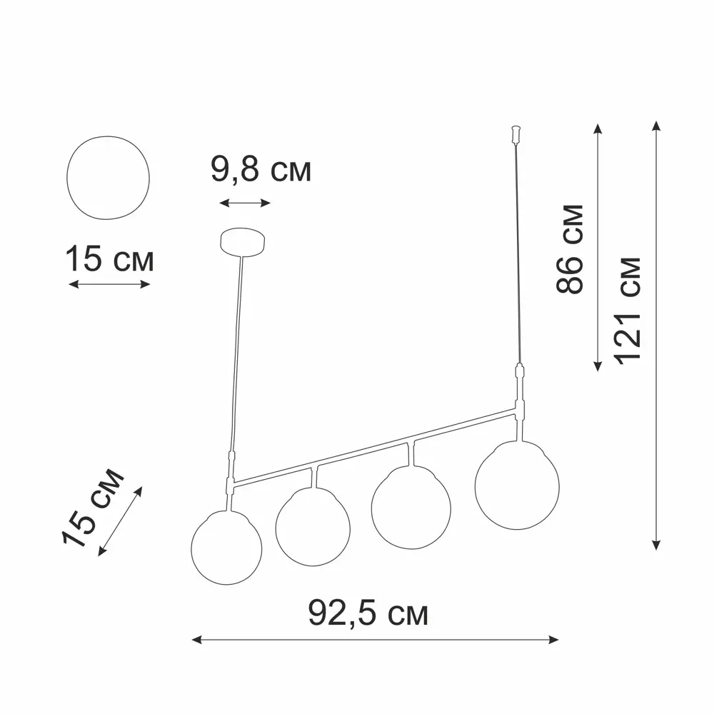 Фото 2 Светильник потолочный VITALUCE V4692-8/4S 4 лампы 12 м² цвет золото Фото 2 Светильник потолочный VITALUCE V4692-8/4S 4 лампы 12 м² цвет золото