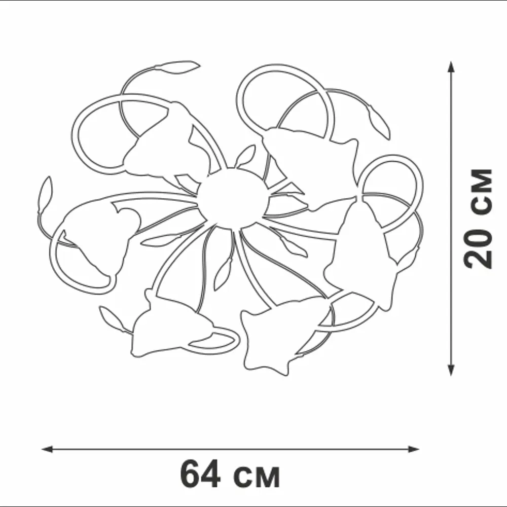Фото 2 Люстра светодиодная Vitaluce V3815-0/6PL Фото 2 Люстра светодиодная Vitaluce V3815-0/6PL