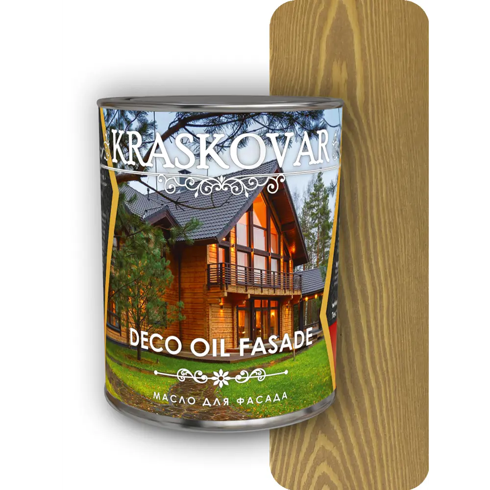 Фото Масло для фасада Kraskovar Deco Oil Fasade тоскана 0.75л