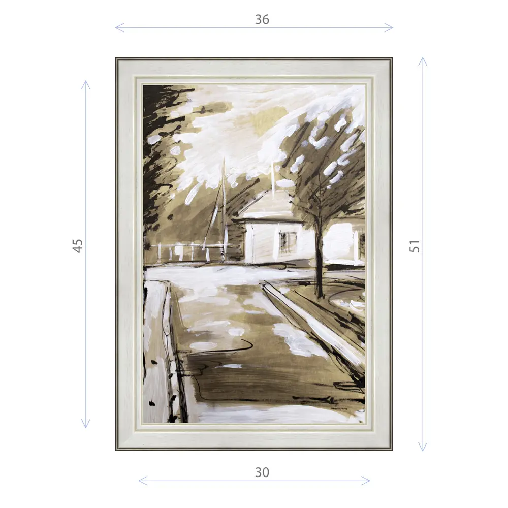 Фото Картина в раме Декор Депо Константин Малютин "Окраина города 2" E20 51x36 см Фото Картина в раме Декор Депо Константин Малютин "Окраина города 2" E20 51x36 см