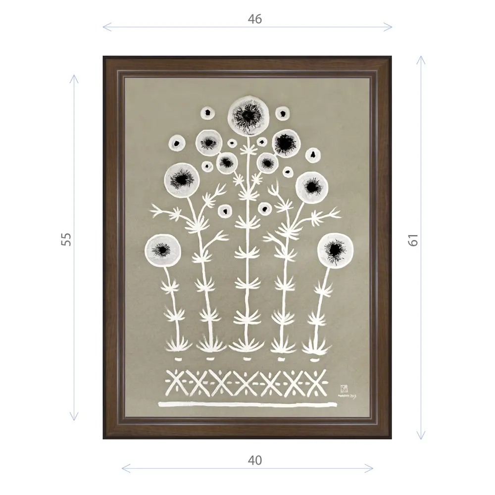 Фото Картина в раме Декор Депо Константин Малютин "Лунные цветы 2" E21 61x46 см Фото Картина в раме Декор Депо Константин Малютин "Лунные цветы 2" E21 61x46 см