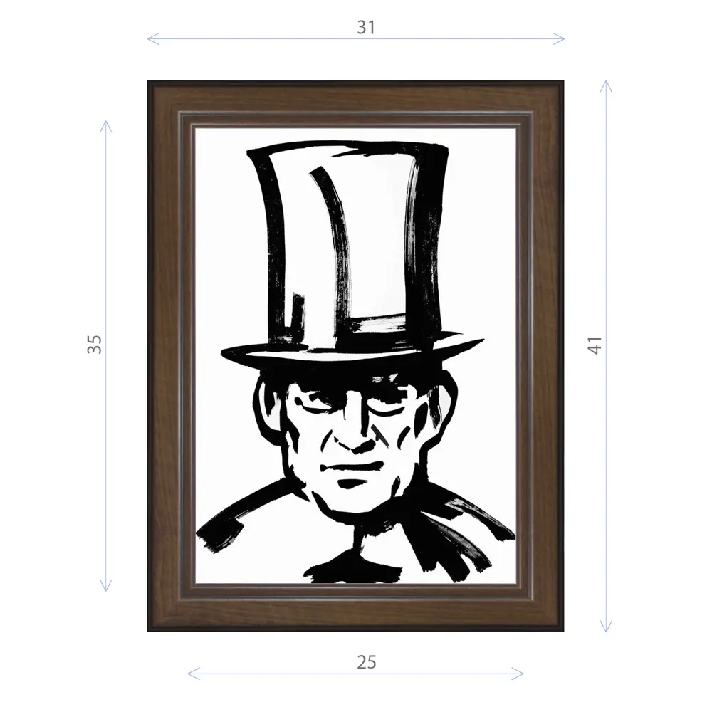 Фото Картина в раме Декор Депо Константин Малютин "Ф. Тютчев" E21 41x31 см Фото Картина в раме Декор Депо Константин Малютин "Ф. Тютчев" E21 41x31 см