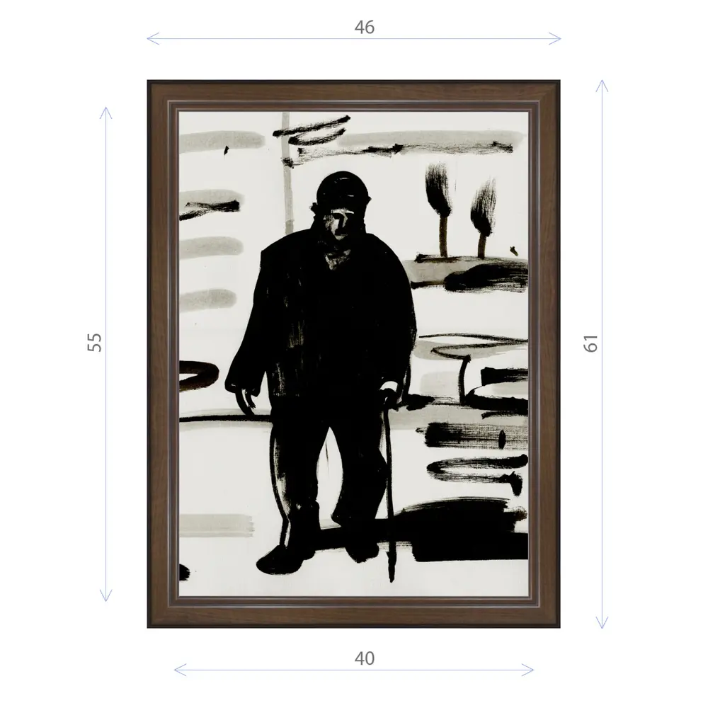 Фото Картина в раме Декор Депо Константин Малютин "Дед" E21 61x46 см Фото Картина в раме Декор Депо Константин Малютин "Дед" E21 61x46 см