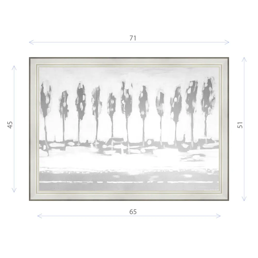 Фото Картина в раме Декор Депо Константин Малютин "Тополя вдоль шоссе 1" E20 51x71 см