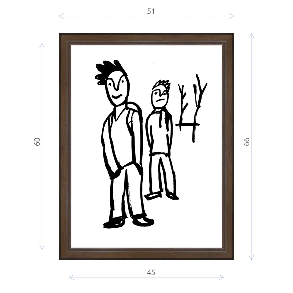 Фото Картина в раме Декор Депо Константин Малютин "Чуваки" E21 66x51 см Фото Картина в раме Декор Депо Константин Малютин "Чуваки" E21 66x51 см