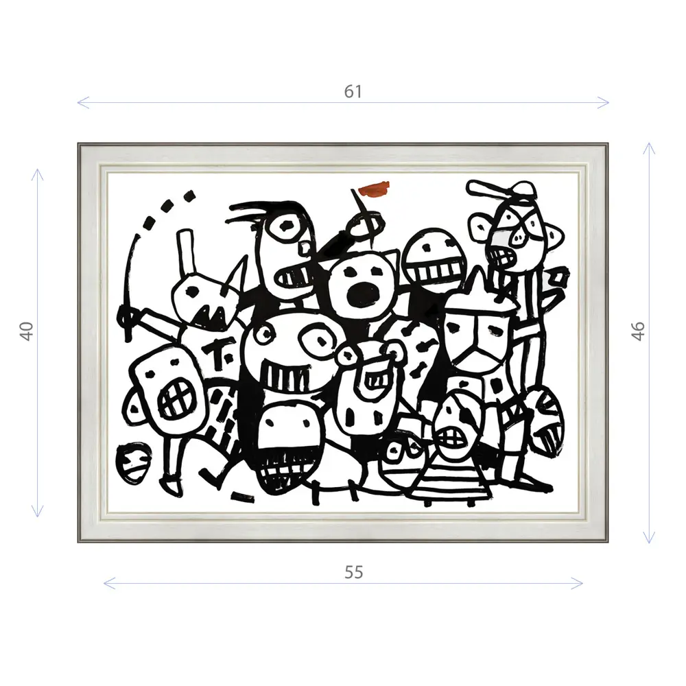 Фото Картина в раме Декор Депо Константин Малютин "Бунт" E20 46x61 см Фото Картина в раме Декор Депо Константин Малютин "Бунт" E20 46x61 см