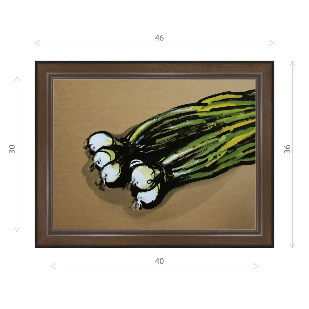 Фото Картина в раме Декор Депо Константин Малютин "Пучок лука" E21 36x46 см Фото Картина в раме Декор Депо Константин Малютин "Пучок лука" E21 36x46 см