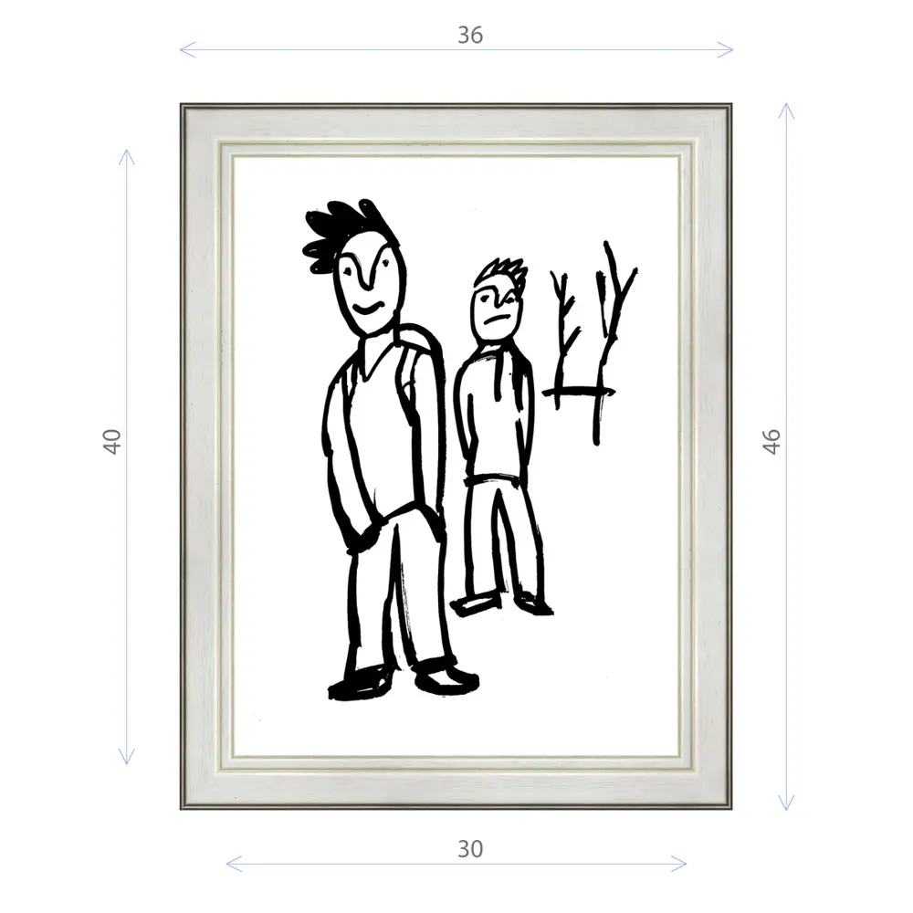 Фото Картина в раме Декор Депо Константин Малютин "Чуваки" E20 46x36 см Фото Картина в раме Декор Депо Константин Малютин "Чуваки" E20 46x36 см