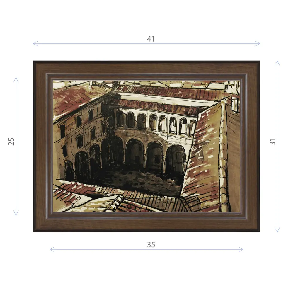 Фото Картина в раме Декор Депо Константин Малютин "Монастырь" E21 31x41 см Фото Картина в раме Декор Депо Константин Малютин "Монастырь" E21 31x41 см