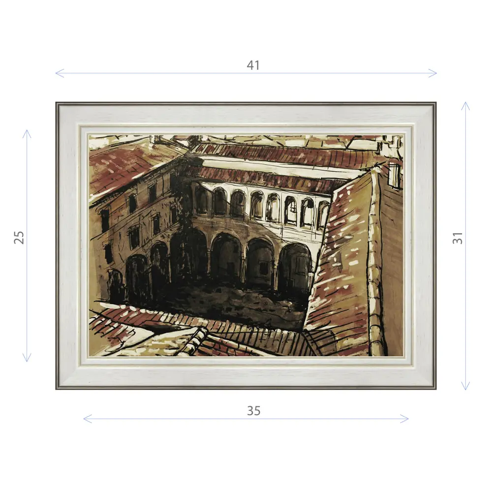 Фото Картина в раме Декор Депо Константин Малютин "Монастырь" E20 31x41 см Фото Картина в раме Декор Депо Константин Малютин "Монастырь" E20 31x41 см