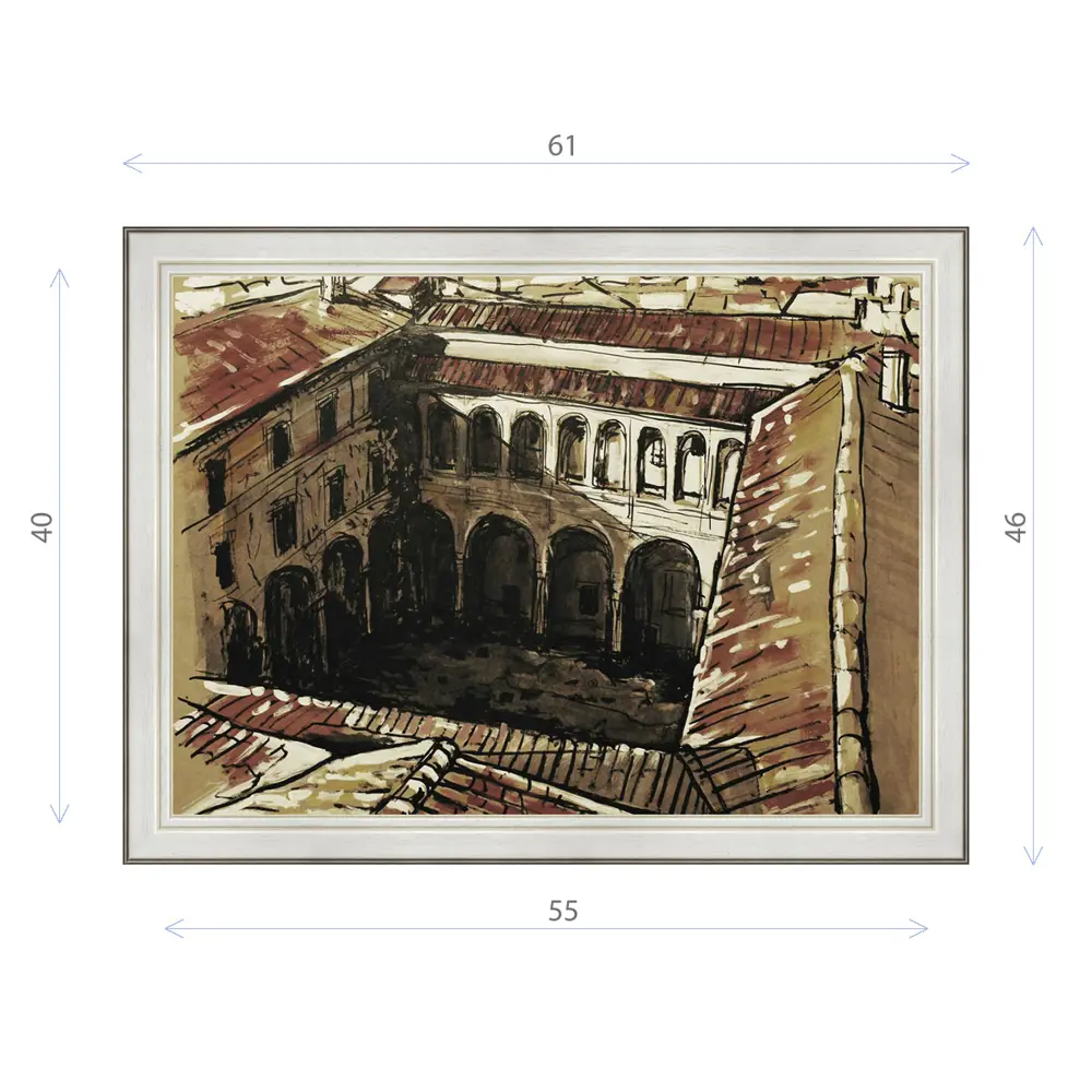 Фото Картина в раме Декор Депо Константин Малютин "Монастырь" E20 46x61 см Фото Картина в раме Декор Депо Константин Малютин "Монастырь" E20 46x61 см