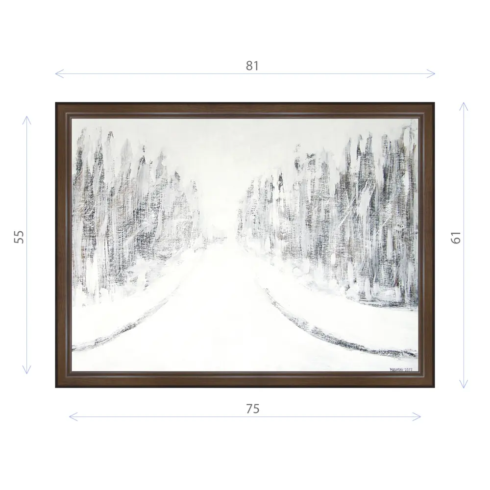 Фото Картина в раме Декор Депо Константин Малютин "Дорога зимой" E21 61x81 см Фото Картина в раме Декор Депо Константин Малютин "Дорога зимой" E21 61x81 см