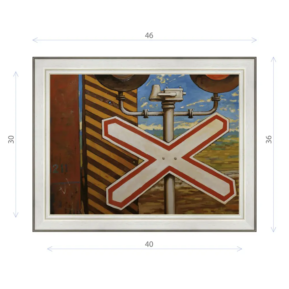 Фото Картина в раме Декор Депо Константин Малютин "Жд переезд" E20 36x46 см Фото Картина в раме Декор Депо Константин Малютин "Жд переезд" E20 36x46 см