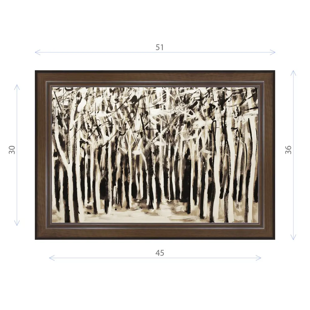 Фото Картина в раме Декор Депо Константин Малютин "Призрачный лес" E21 36x51 см Фото Картина в раме Декор Депо Константин Малютин "Призрачный лес" E21 36x51 см