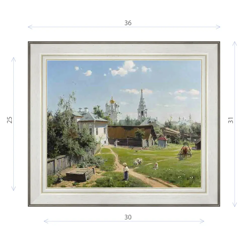 Фото Картина в раме Декор Депо Василий Поленов "Московский дворик 1878 (Третьяковская галерея)" E20 31x36 см Фото Картина в раме Декор Депо Василий Поленов "Московский дворик 1878 (Третьяковская галерея)" E20 31x36 см