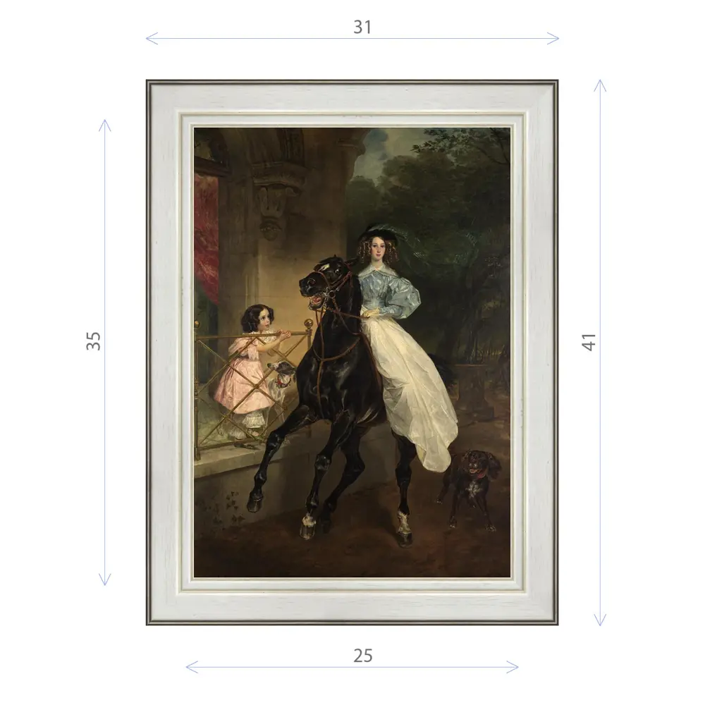 Фото Картина в раме Декор Депо Карл Брюллов "Всадница 1832 (Третьяковская галерея)" E20 41x31 см Фото Картина в раме Декор Депо Карл Брюллов "Всадница 1832 (Третьяковская галерея)" E20 41x31 см
