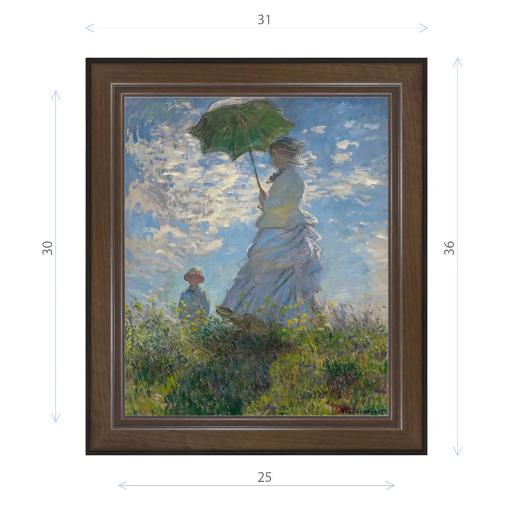 Фото Картина в раме Декор Депо Клод Моне "Променад женщины с зонтом" E21 36x31 см Фото Картина в раме Декор Депо Клод Моне "Променад женщины с зонтом" E21 36x31 см