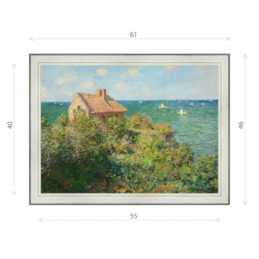 Фото Картина в раме Декор Депо Клод Моне "Рыбацкий домик в Варженвилле" E20 46x61 см Фото Картина в раме Декор Депо Клод Моне "Рыбацкий домик в Варженвилле" E20 46x61 см