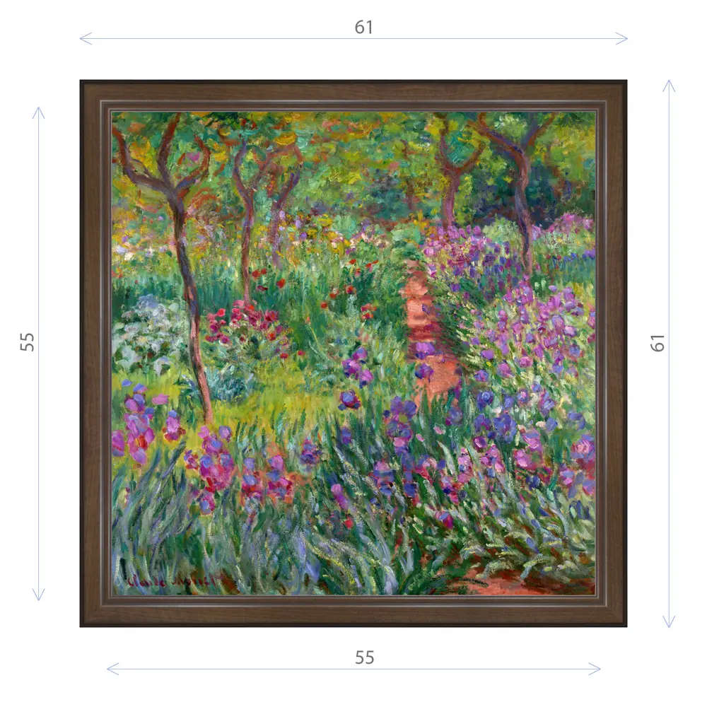 Фото Картина в раме Декор Депо Клод Моне "Ирисовый сад в Живерни" E21 61x61 см Фото Картина в раме Декор Депо Клод Моне "Ирисовый сад в Живерни" E21 61x61 см