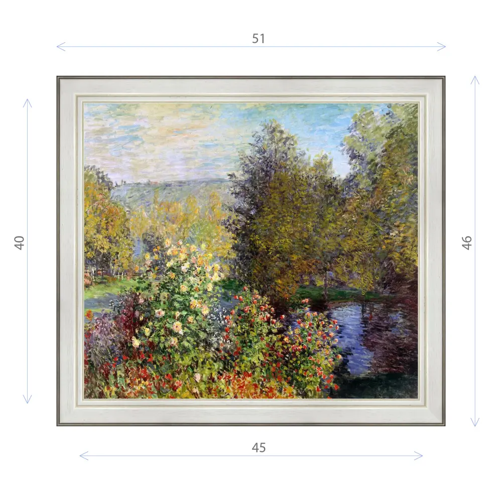 Фото Картина в раме Декор Депо Клод Моне "Уголок сада в Монжероне" E20 46x51 см Фото Картина в раме Декор Депо Клод Моне "Уголок сада в Монжероне" E20 46x51 см