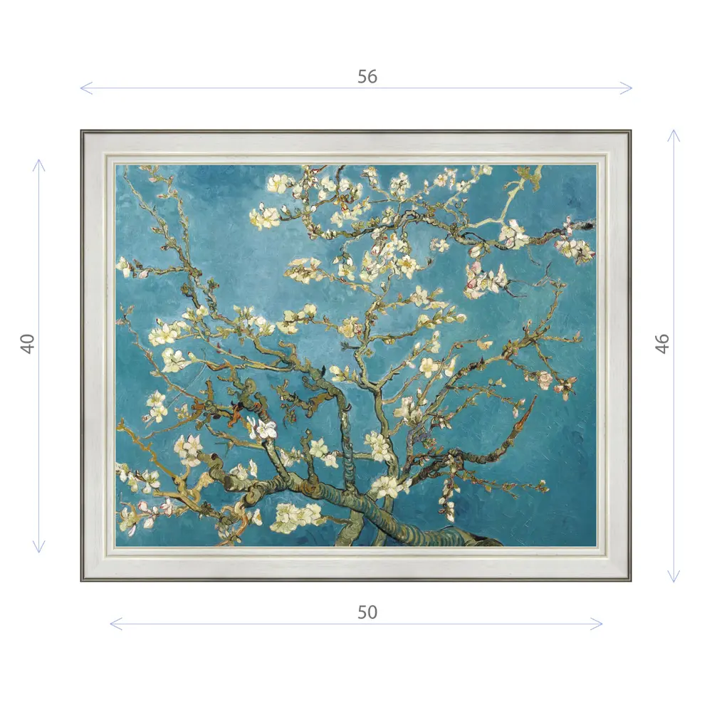 Фото Картина в раме Декор Депо Винсент Ван Гог "Цветение миндаля" E20 46x56 см Фото Картина в раме Декор Депо Винсент Ван Гог "Цветение миндаля" E20 46x56 см