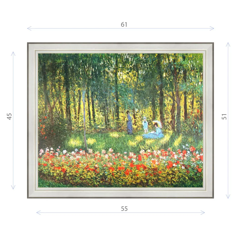 Фото Картина в раме Декор Депо Клод Моне "Семья художника в саду" E20 51x61 см Фото Картина в раме Декор Депо Клод Моне "Семья художника в саду" E20 51x61 см