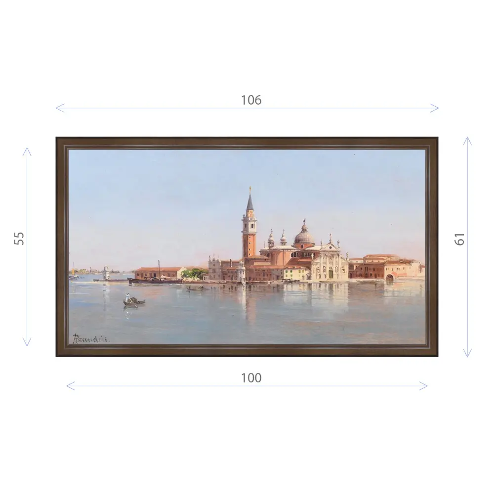 Фото Картина в раме Декор Депо Антониетта Брандейс "Вид на Сан-Джорджо Маджоре" E21 61x106 см Фото Картина в раме Декор Депо Антониетта Брандейс "Вид на Сан-Джорджо Маджоре" E21 61x106 см