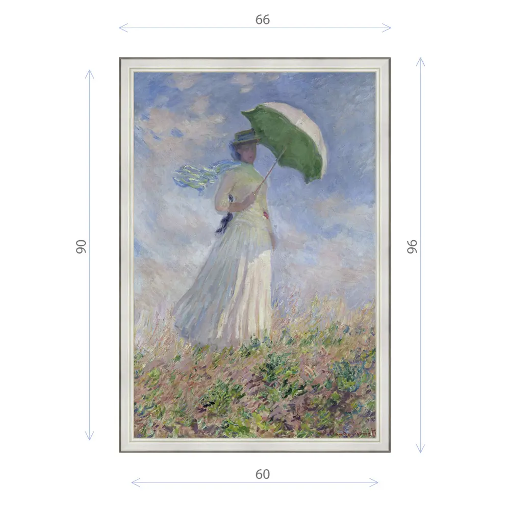 Фото Картина в раме Декор Депо Клод Моне "Женщина с зонтом лицом к художнику" E20 96x66 см Фото Картина в раме Декор Депо Клод Моне "Женщина с зонтом лицом к художнику" E20 96x66 см