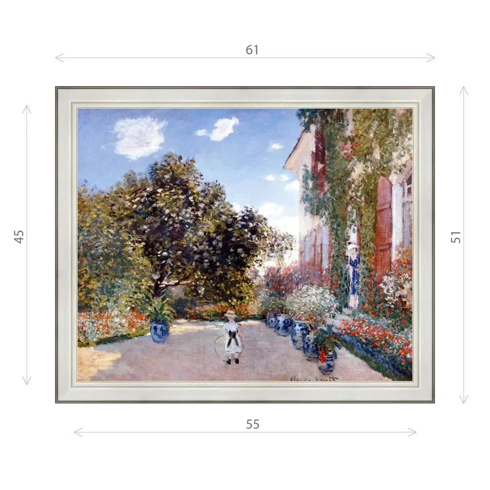 Фото Картина в раме Декор Депо Клод Моне "Дом художника в Аржантее" E20 51x61 см Фото Картина в раме Декор Депо Клод Моне "Дом художника в Аржантее" E20 51x61 см