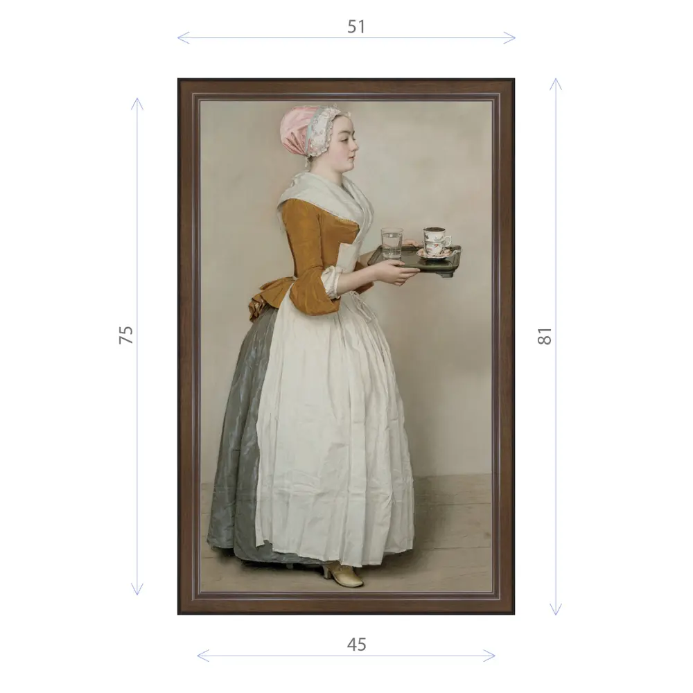 Фото Картина в раме Декор Депо Жан-Этьен Лиотар "Шоколадница" E21 81x51 см Фото Картина в раме Декор Депо Жан-Этьен Лиотар "Шоколадница" E21 81x51 см