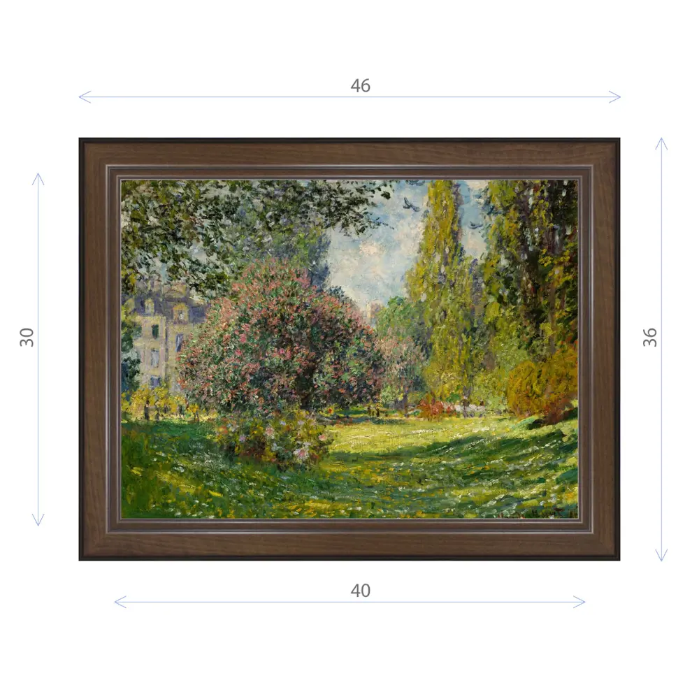 Фото Картина в раме Декор Депо Клод Моне "Парк Монсо" E21 36x46 см Фото Картина в раме Декор Депо Клод Моне "Парк Монсо" E21 36x46 см
