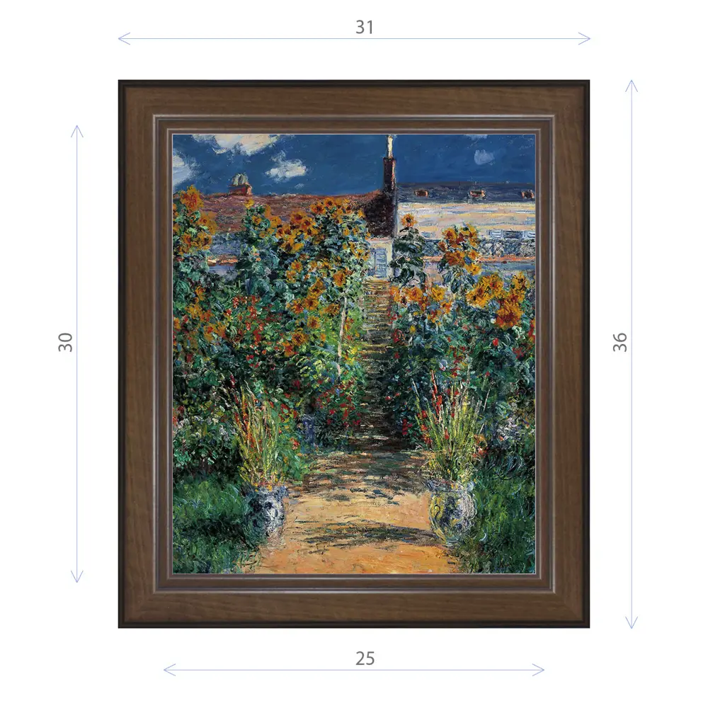 Фото Картина в раме Декор Депо Клод Моне "Сад художника" E21 36x31 см Фото Картина в раме Декор Депо Клод Моне "Сад художника" E21 36x31 см