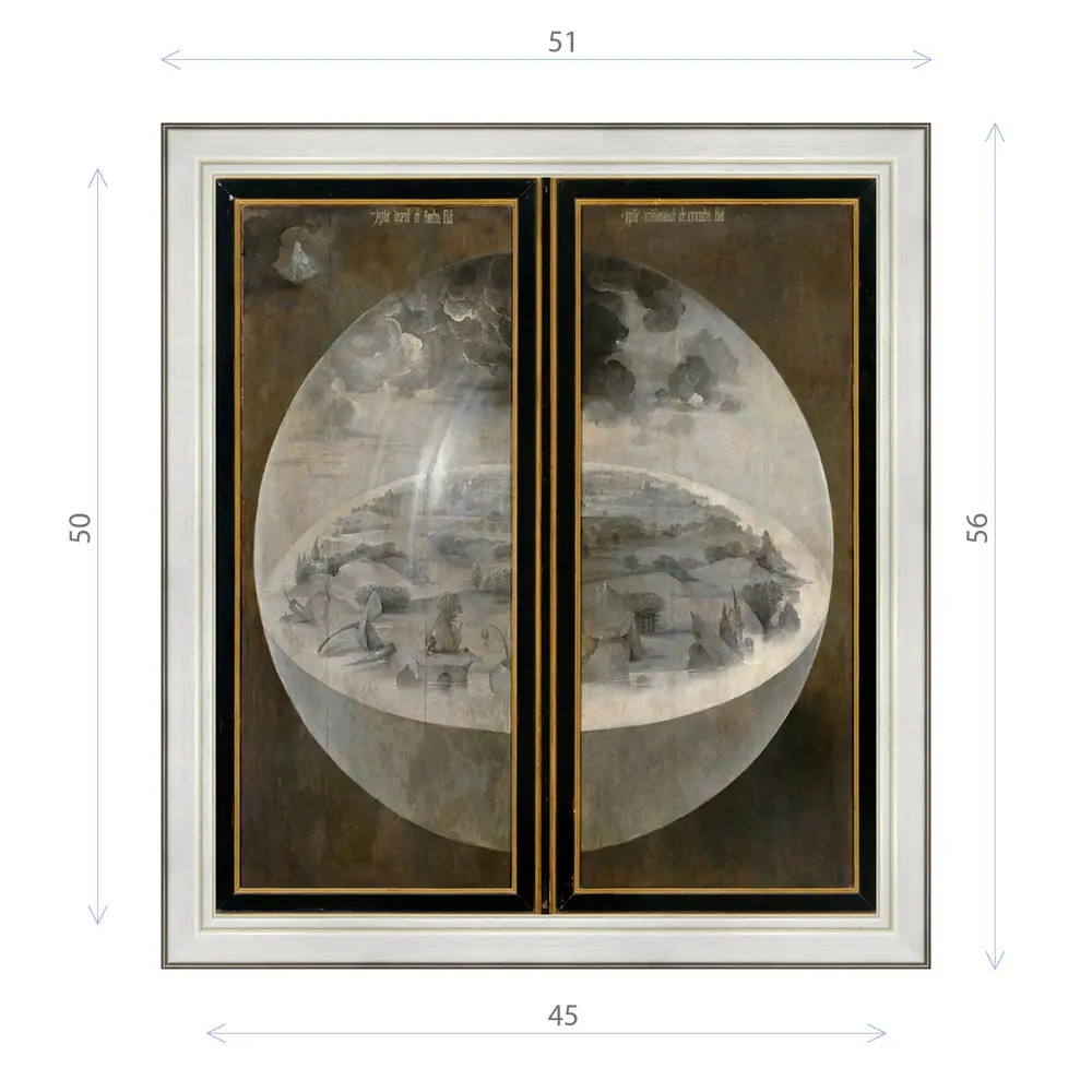 Фото Картина в раме Декор Депо Иероним Босх Сад земных наслаждений (обратная сторона) E20 56x51 см Фото Картина в раме Декор Депо Иероним Босх Сад земных наслаждений (обратная сторона) E20 56x51 см