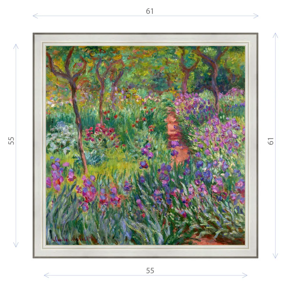 Фото Картина в раме Декор Депо Клод Моне "Ирисовый сад в Живерни" E20 61x61 см Фото Картина в раме Декор Депо Клод Моне "Ирисовый сад в Живерни" E20 61x61 см