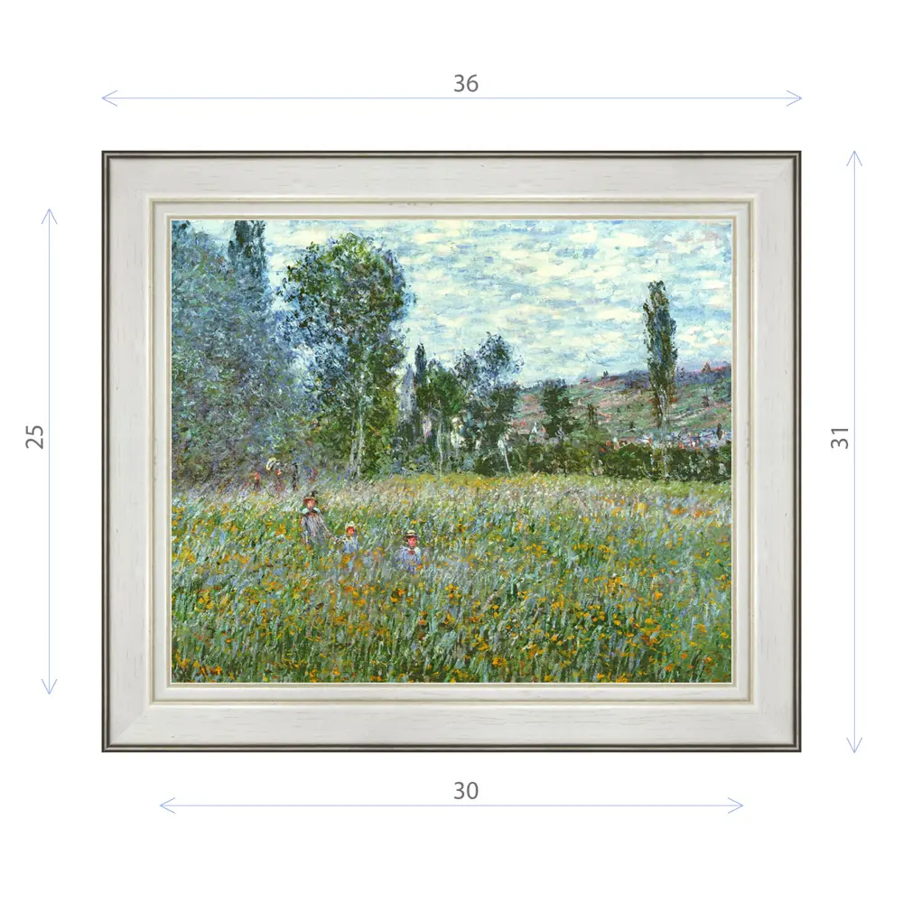 Фото Картина в раме Декор Депо Клод Моне "Луг" E20 31x36 см Фото Картина в раме Декор Депо Клод Моне "Луг" E20 31x36 см