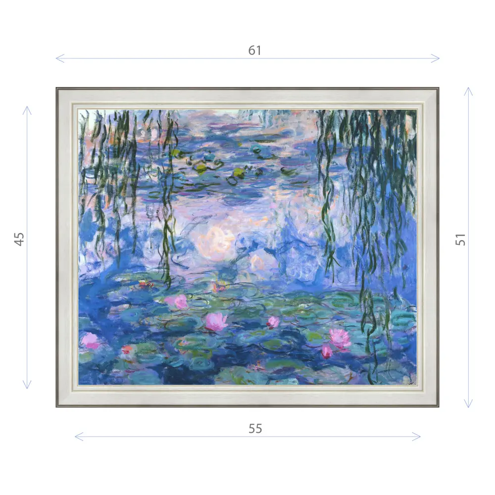 Фото Картина в раме Декор Депо Клод Моне "Водяные лилии" E20 51x61 см Фото Картина в раме Декор Депо Клод Моне "Водяные лилии" E20 51x61 см