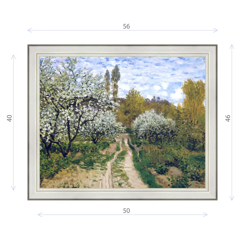 Фото Картина в раме Декор Депо Клод Моне "Деревья сливы" E20 46x56 см Фото Картина в раме Декор Депо Клод Моне "Деревья сливы" E20 46x56 см