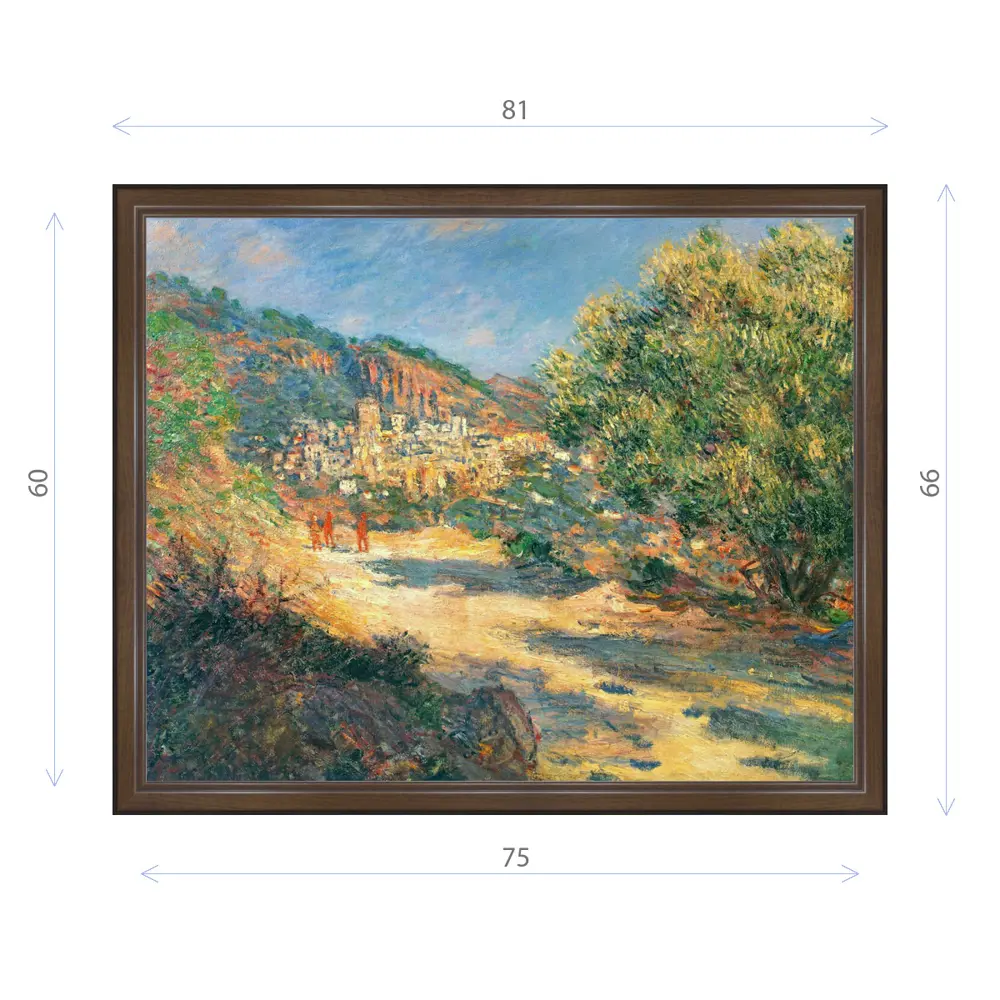 Фото Картина в раме Декор Депо Клод Моне "Дорога в Монте-Карло" E21 66x81 см Фото Картина в раме Декор Депо Клод Моне "Дорога в Монте-Карло" E21 66x81 см