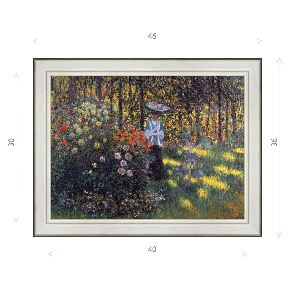 Фото Картина в раме Декор Депо Клод Моне "Женщина с зонтиком в саду в Аржантае" E20 36x46 см Фото Картина в раме Декор Депо Клод Моне "Женщина с зонтиком в саду в Аржантае" E20 36x46 см