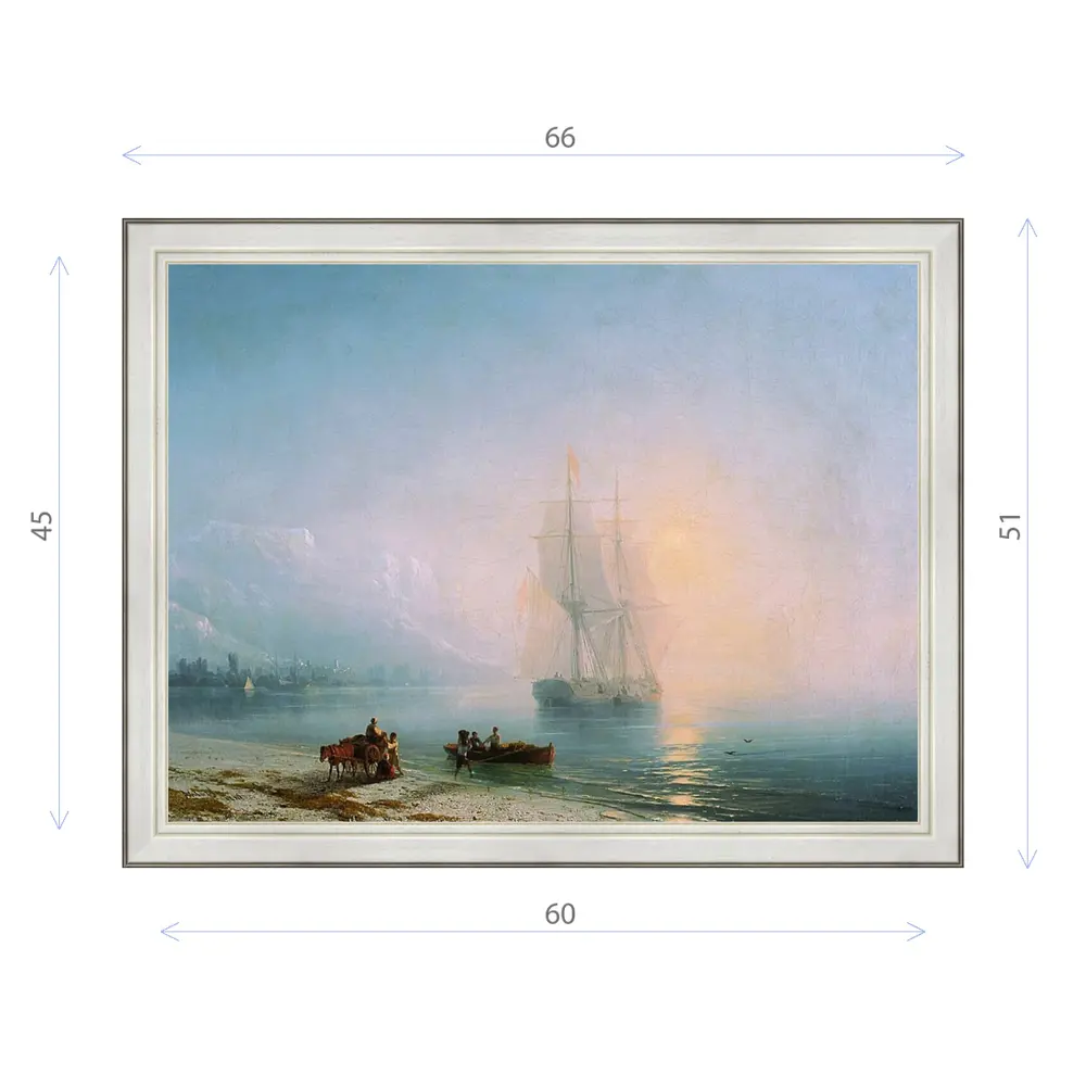 Фото Картина в раме Декор Депо Иван Айвазовский "Спокойное море" E20 51x66 см Фото Картина в раме Декор Депо Иван Айвазовский "Спокойное море" E20 51x66 см