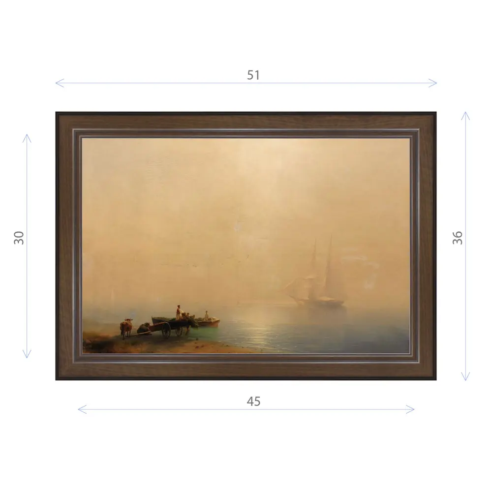 Фото Картина в раме Декор Депо Иван Айвазовский "Туманное утро" E21 36x51 см Фото Картина в раме Декор Депо Иван Айвазовский "Туманное утро" E21 36x51 см