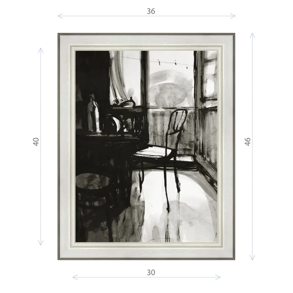 Фото Картина в раме Декор Депо Константин Малютин "Интерьер" E20 46x36 см Фото Картина в раме Декор Депо Константин Малютин "Интерьер" E20 46x36 см